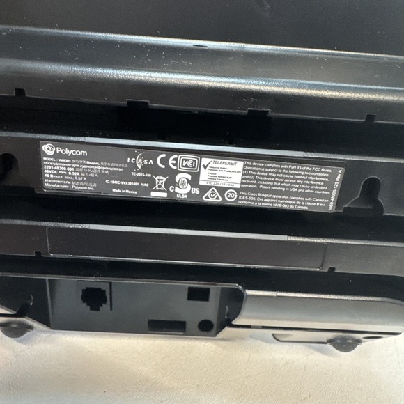 Polycom VVX 301 VoIP Phone HD Business Office Desktop 6 Line 2200-48300-025 - Picture 2 of 3